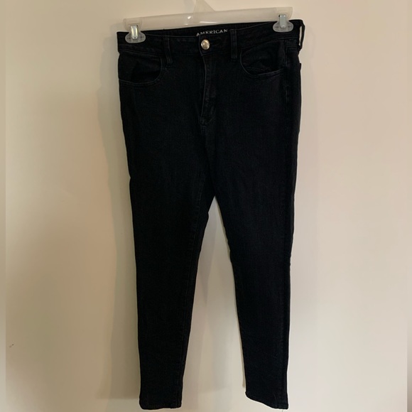 American eagle black hi rise jeggings - Picture 1 of 3